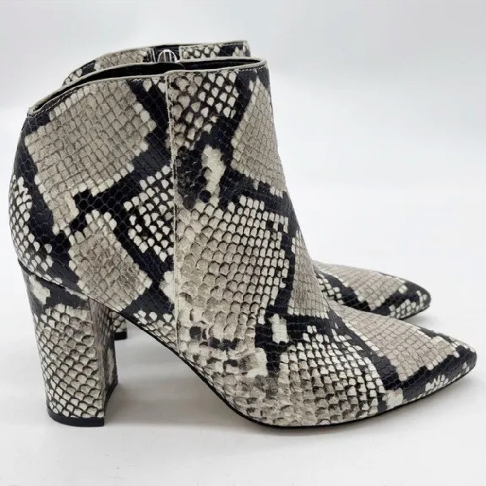 Marc Fisher Snakeskin Boots | Booties‎ | Curved Ankle 🐍